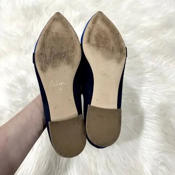 Boden Scarlet Suede Flat Sz 10.5 - Picture 8 of 10